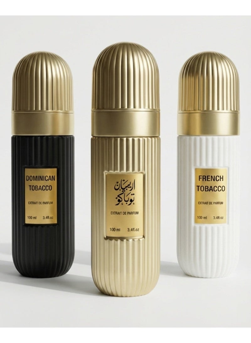 bellezza Tobacco Gift Set, 3 pieces, 100ml - Image 1